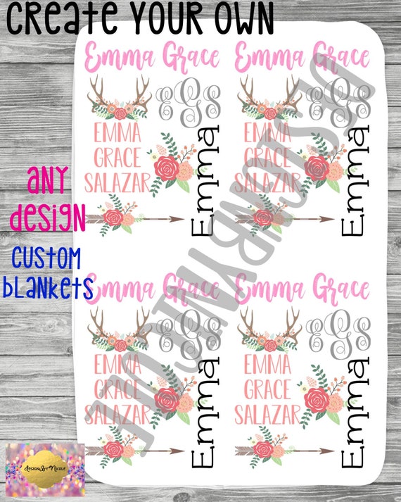 personalized sherpa baby blanket