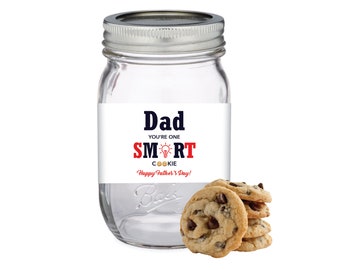 Dad You're One Smart Cookie Tag Tie Shape Printable - Etsy