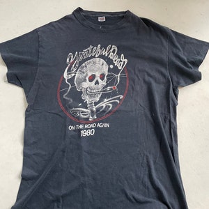 Grateful Dead On The Road Again 1980 Vintage T-Shirt