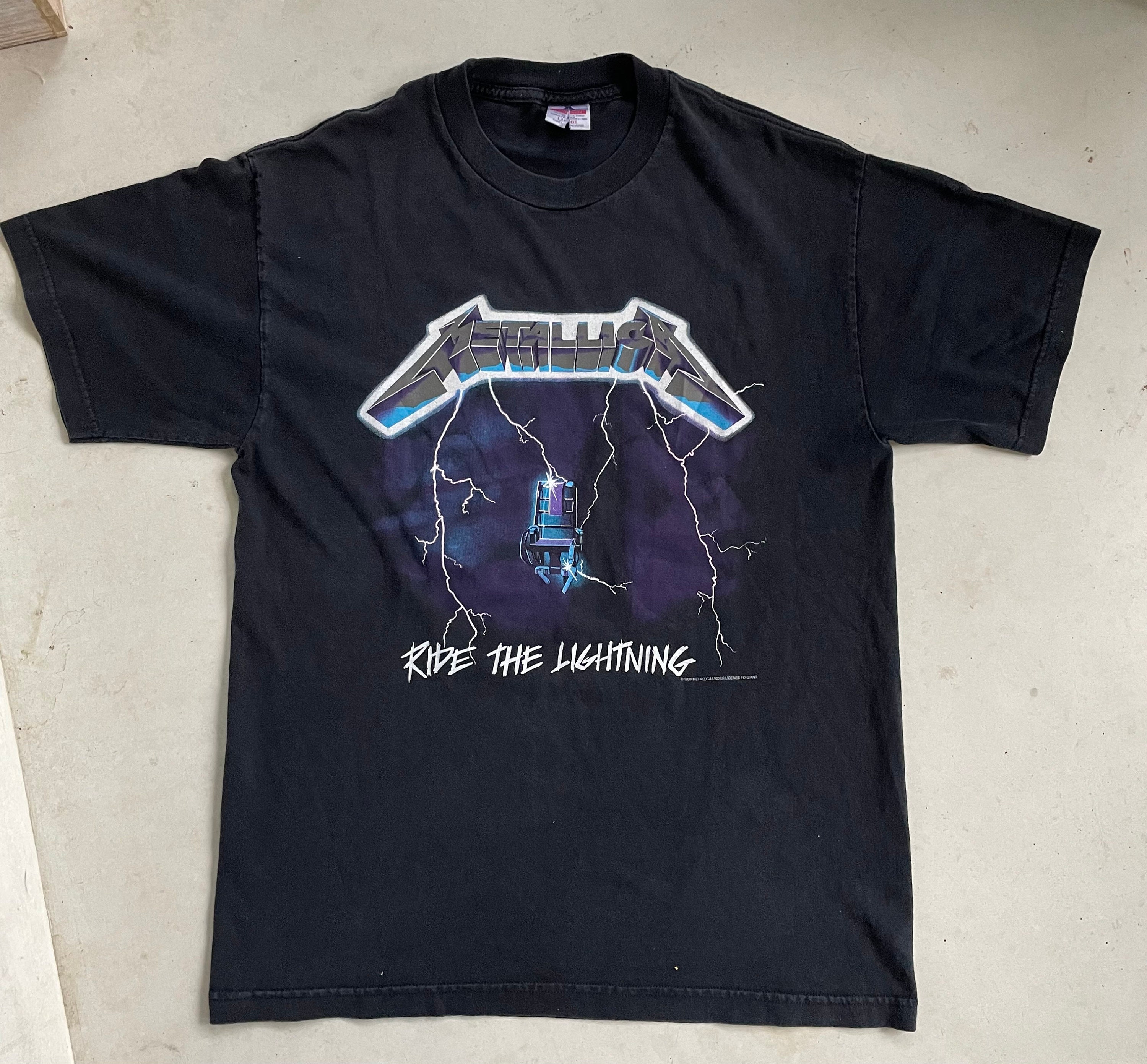 Vintage Metallica Ride the Lightning Shirt - Etsy