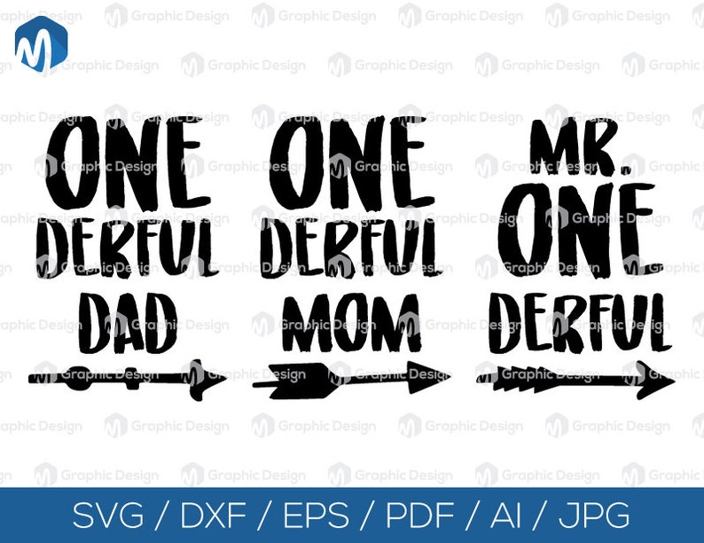 Download Clip Art Art Collectibles One Derful Dadmom Svg Files For Silhouette Cameo Or Cricut Commercial Personal Use Mr One Derful Svg