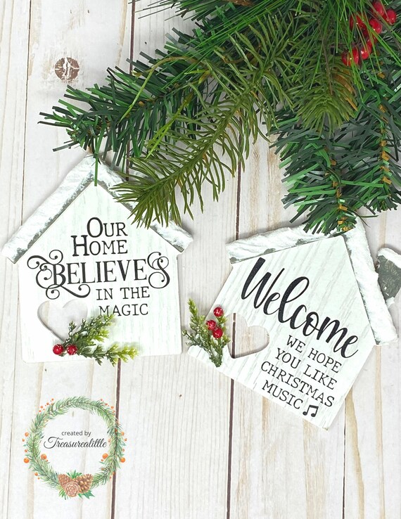 Country Christmas Ornament Set for the Home our House Etsy