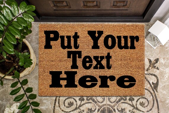 Personalised Coir Mats Coir Door Mat Custom Door Mats Etsy