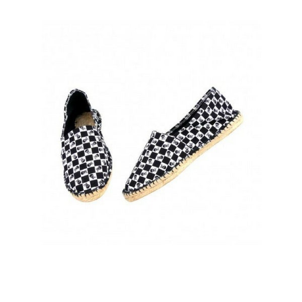 vegan shoes / skull shoes / espadrilles / espadrilles shoes / white espadrilles / espadrille flats / mens vegan shoes