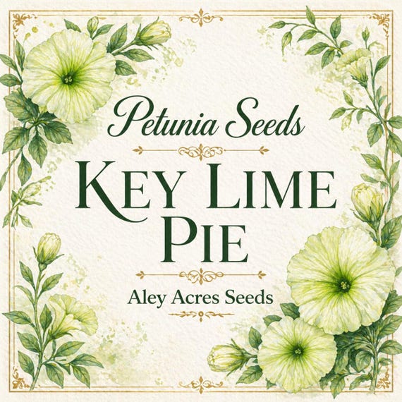 Petunia "Key Lime Pie" ***SEEDS***: Green Blooms ****SEEDS**** (8)