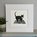 see more listings in the Cats lino prints section