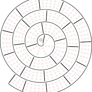 Spiral crib board pattern