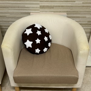 Starburst pillow, cookie pillow, biscuit-shaped pillow, decorative pillow