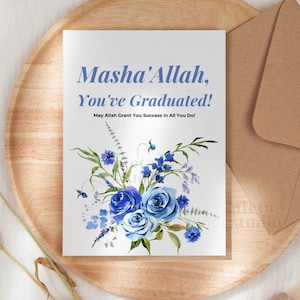 Carte islamique de remise des diplômes, cartes de voeux islamiques, carte de remise des diplômes Moubarak, cartes musulmanes Dua, carte de félicitations musulmanes, cadeau de diplômé pour lui