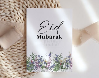 Eid Al Fitr Card, Eid Cards Template, Eid Mubarak Cards Printable, Islamic Greeting Cards, Happy Eid Mubarak Card, Eid Gifts for Parents