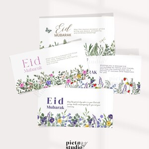 Eid Money Envelopes Set, Eid Money Card for Kids, Eid Money Card Template, Eid Mubarak Cards Printable, Islamic Cards, Eid Gifts for Women