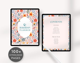Ramadan Planner 2026 digital, Ramadan Journal Goodnotes, Muslim Planner, Islamic Planner, Ramadan Meal Planner, Salah Tracker, Quran Tracker