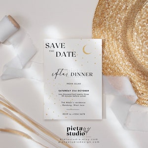Digital Printable Ramadan Iftar Invitation Template Canva