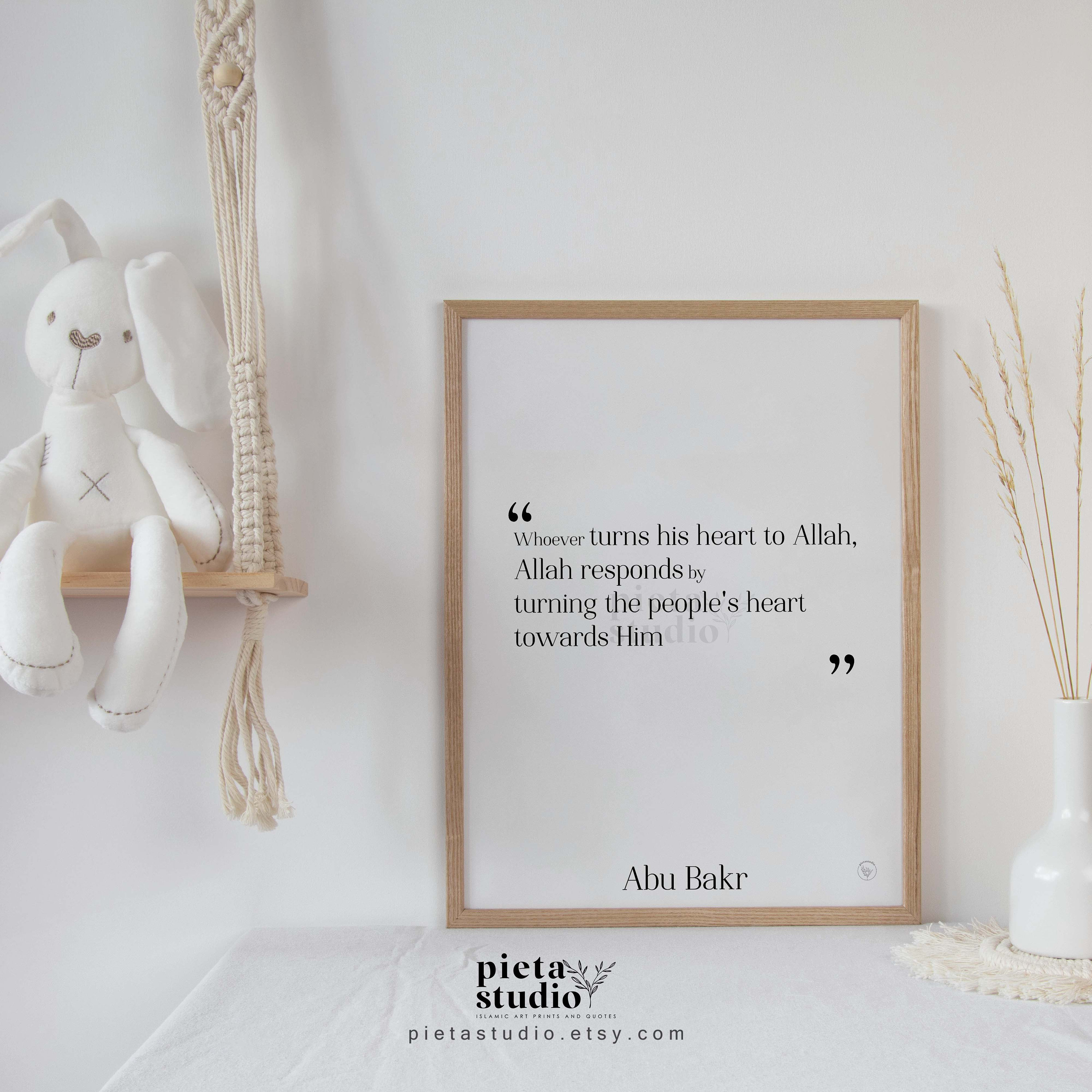 Abu Bakr Sahaba Quotes Islamic Printable Wall Art Islam Etsy UK