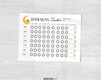 Ramadan Checklist for Kids, Ramadan Activity Paperwork, Islamic Planner, Quran Tracker, Islamic Gifts for Kids, Muslim Kids Activities