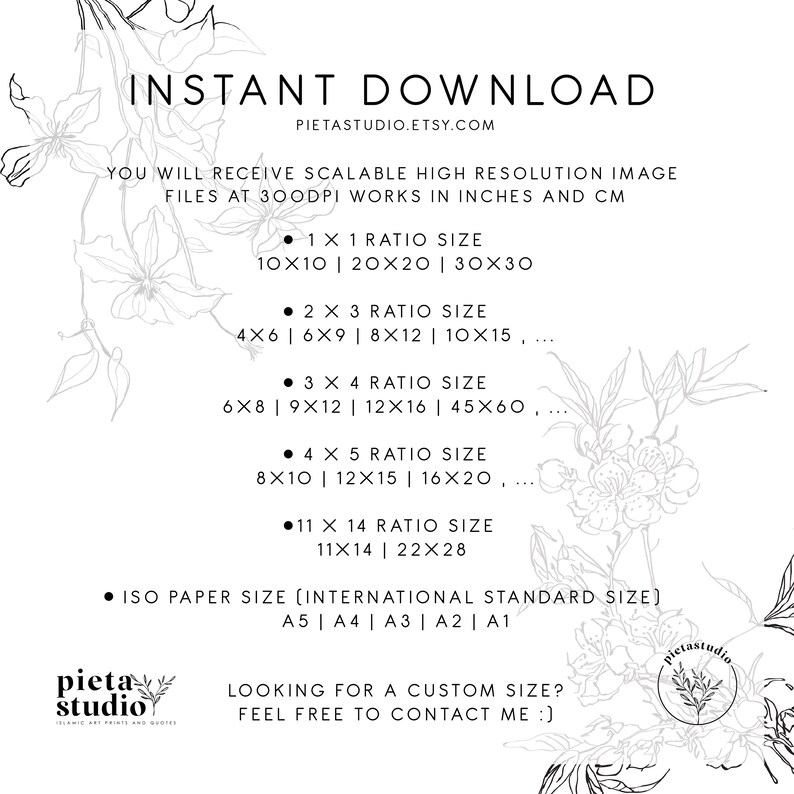This is Instant Download or Digital Item. No physical item will be shipped in this purchasing