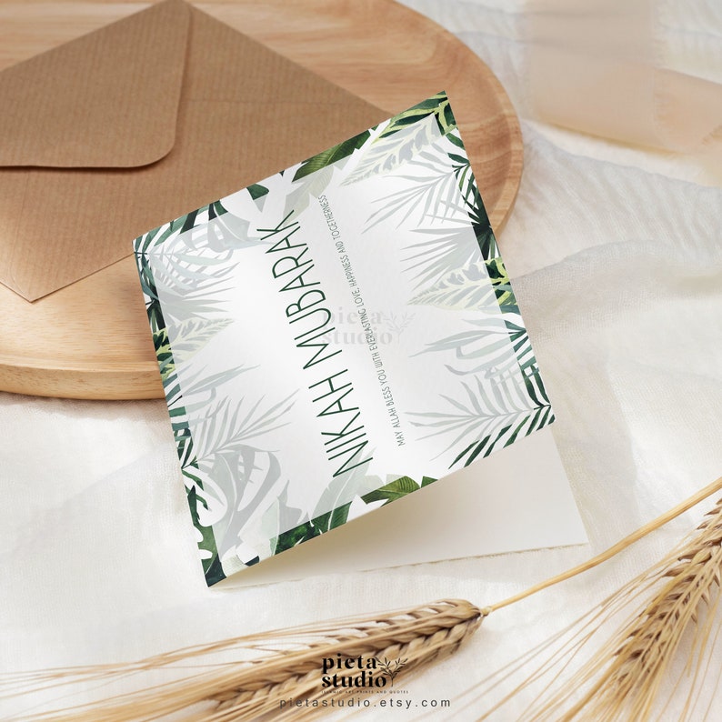 Nikah Mubarak Card Nikkah Digital Download Muslim Wedding - Etsy