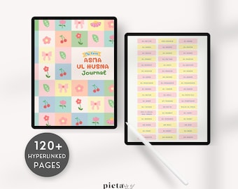 Diario de 99 nombres de Allah, Diario del Islam, Hoja de trabajo de Asmaul Husna, Planificador de 99 nombres de Allah, Diario musulmán PDF, Diario de Ramadán para niños