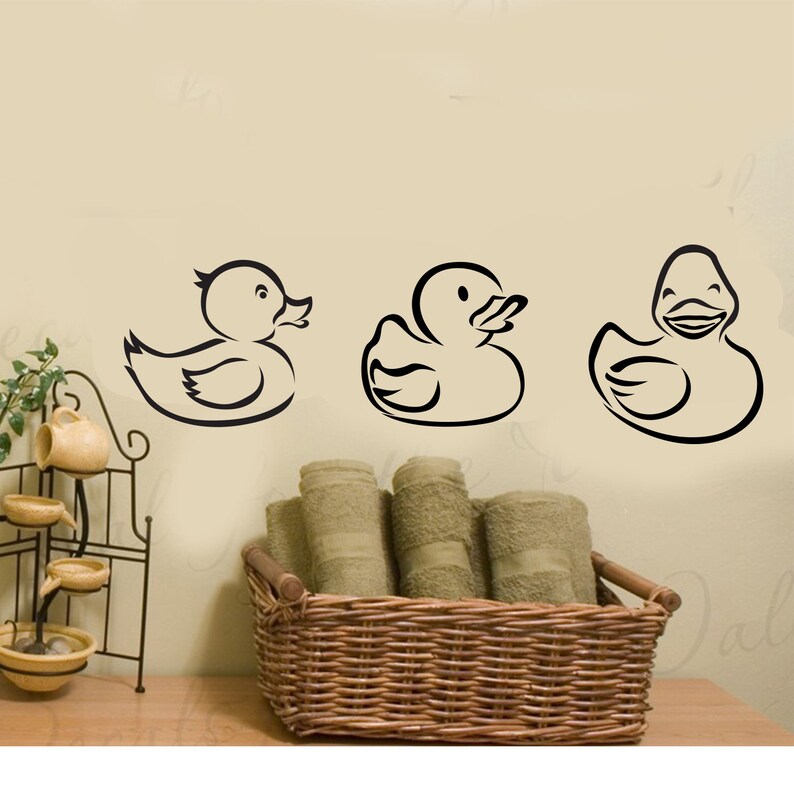 3 Individual X 59 Cm Wide Ducks Wall Decals / Stickers Etsy UK