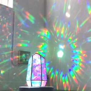 Niji Crystal - Dichroic Prism - Size S,M,L - Black or Gold frame - and Glass mirrorballs