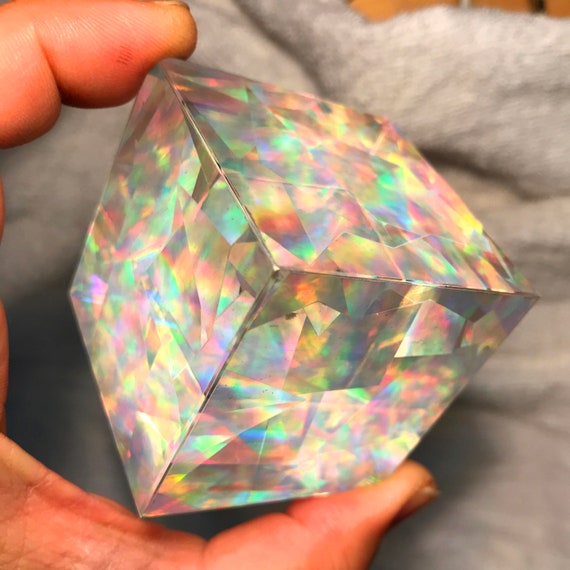 Niji Cube Prism - Cracked Ice or Ambrosia - 5cm or 3cm - Etsy