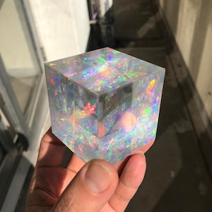 Niji cube Prism - Cracked Ice or Ambrosia - 5cm or 3cm