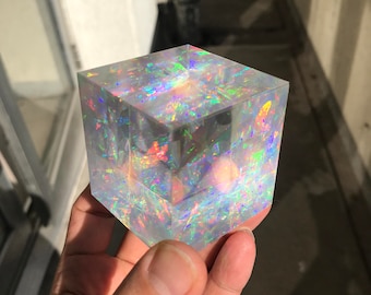 Niji cube Prism - Cracked Ice or Ambrosia - 5cm or 3cm