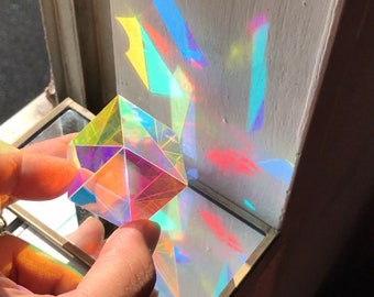 Niji cube Dichroic - Triangle or Check - 3cm or 5cm