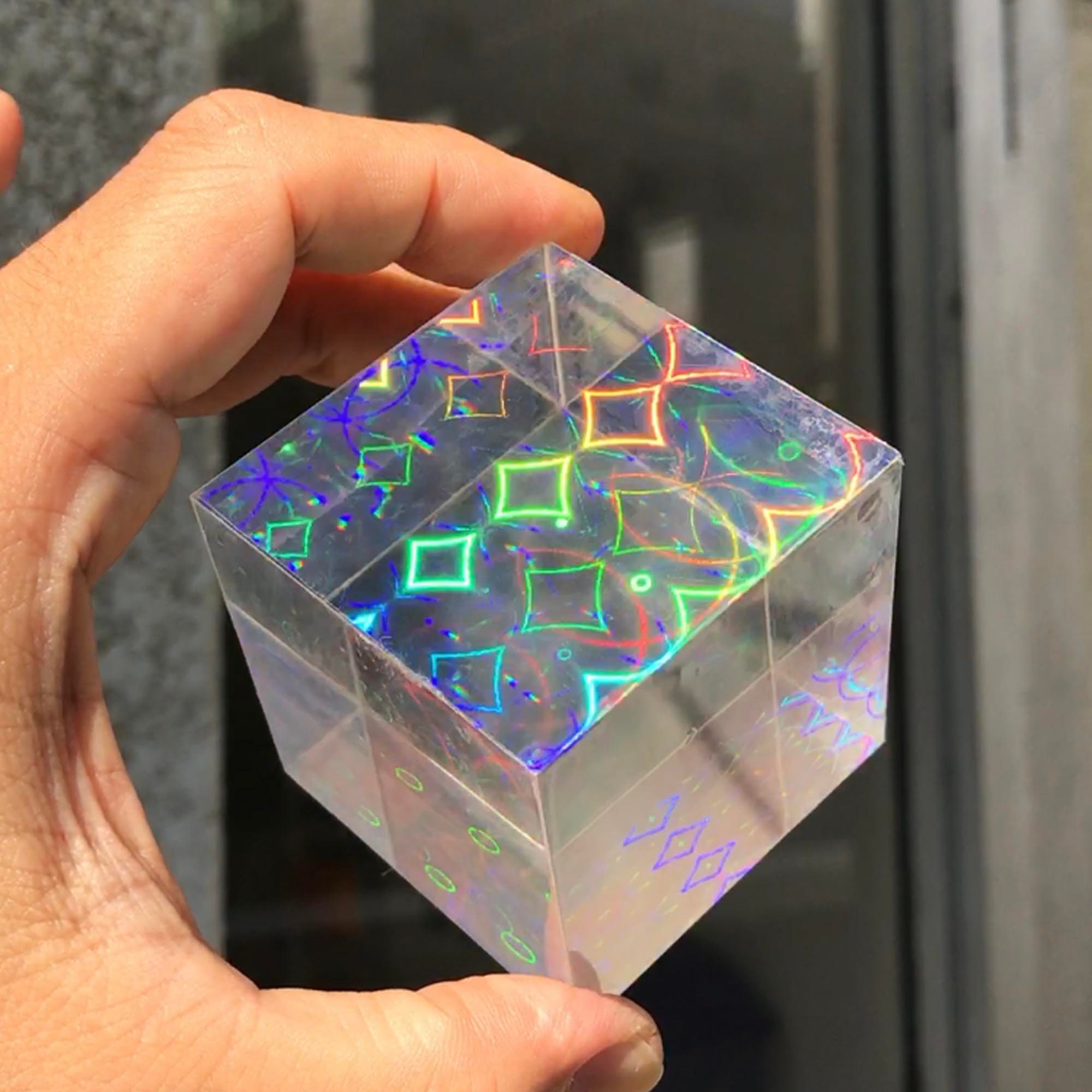 Niji Cube Holo - Ripple - 5cm or 3cm - Etsy 日本