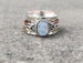 Moonstone Spinner ring for women, Spinning ring, Silver meditation ring, Anxiety ring, Handmade Statement ring, Spinner band Silver ring 