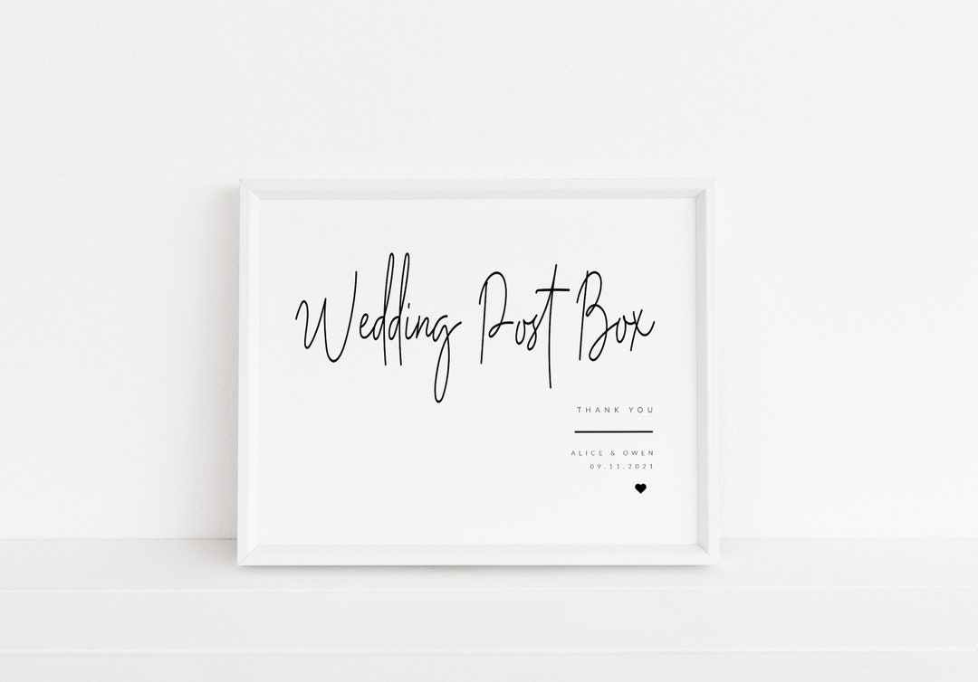 Wedding Post Box Sign Printable Card Box Sign Event Postbox Sign Wedding Post Box Sign Printable Card Box Sign Event Postbox Sign