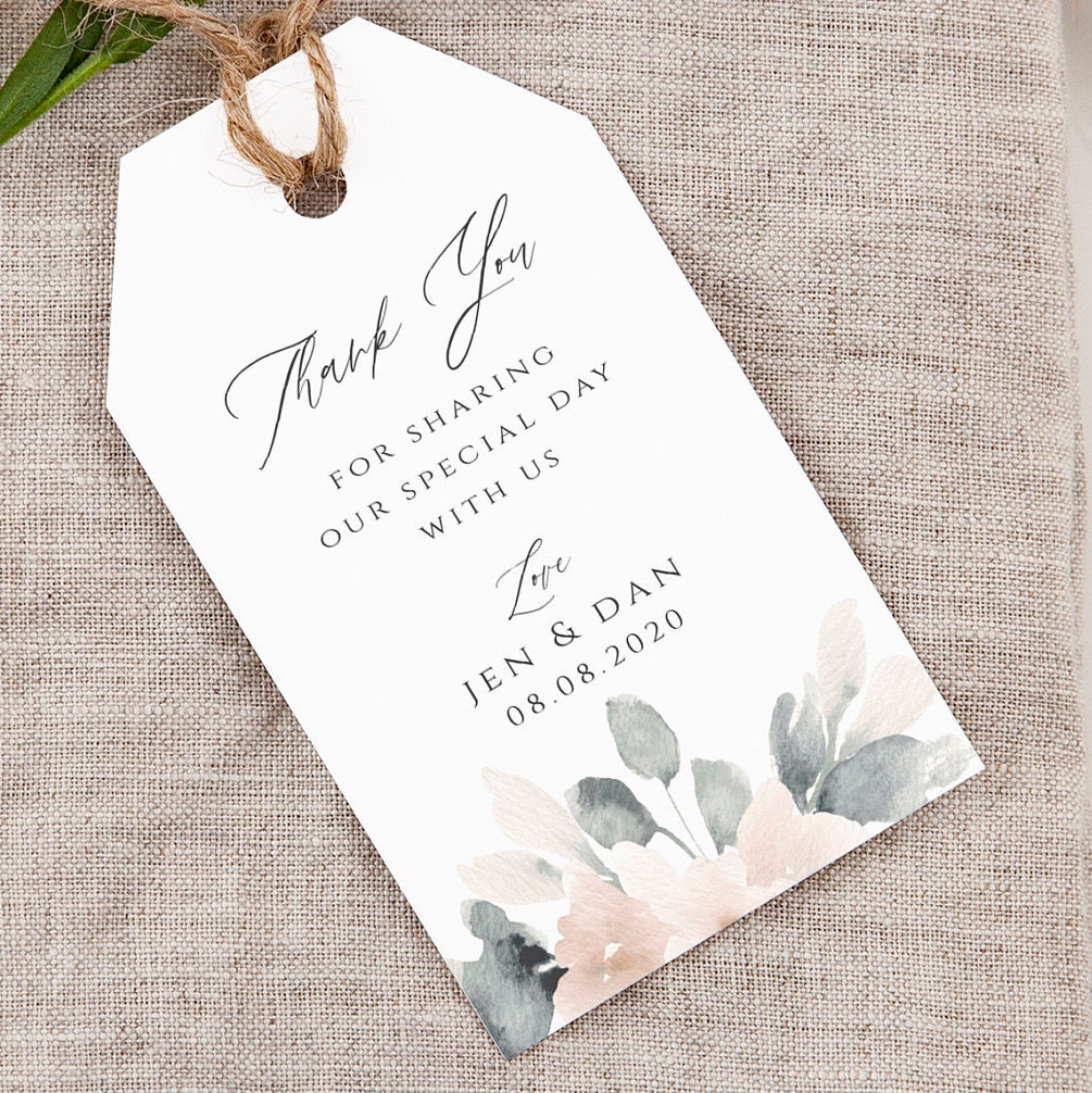 Favor Tag Template Wedding Favour Tag Printable Editable - Etsy