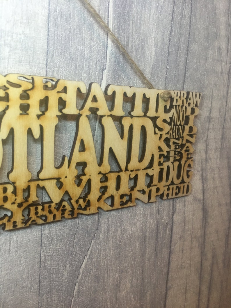 Scottish Slang Hanging Wall Home Decor Funny Scottish Gift Etsy UK