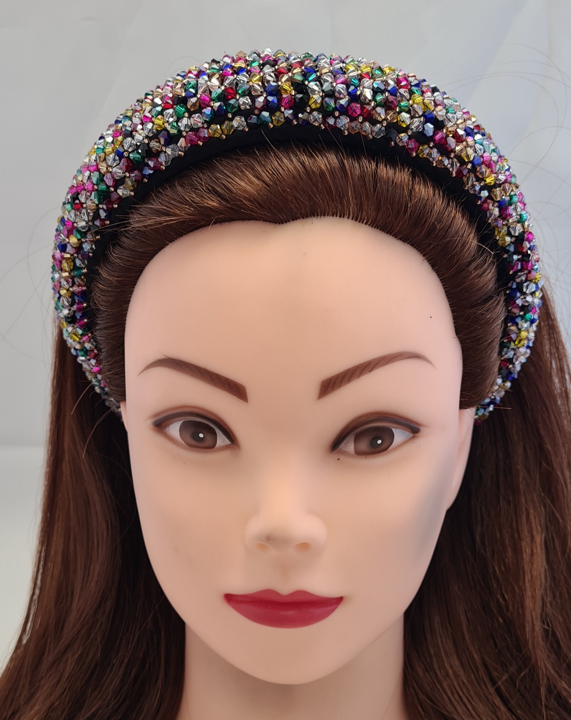 Elegant Beaded Headband Set - Multicolor Beaded Headbands - Etsy main image 2