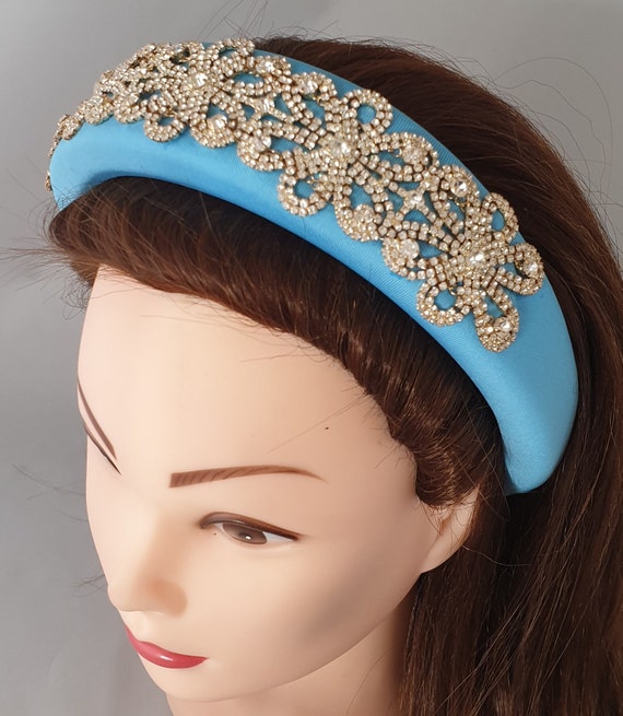 Black Velvet Deeply Padded Headband, Alice Band, Hair Band, 4 Cms Wide