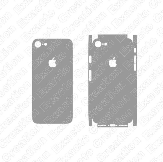 Download iPhone 8 Skin Template Contour Cut Vector File for vinyl ...