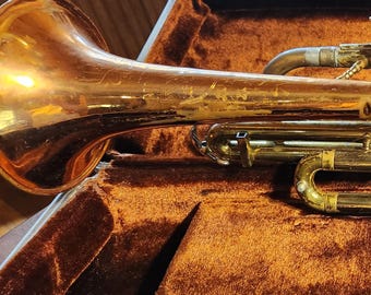 1960s Brass Ambassador Coronet, Conn Shooting Star with Case