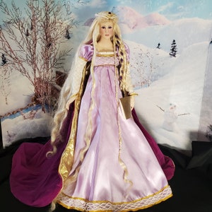 Franklin mint rapunzel porcelain doll top