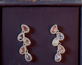 Lovely Sparkly Dangly Crystal Earrings, Studs