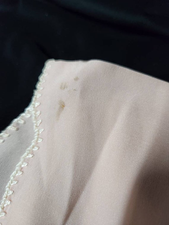 Antique Baby Gown. Hand Stitched, Pink Silk Baby … - image 5