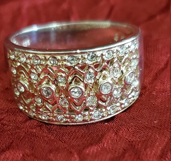 Stunning Vintage Ring/Band Multi Gem Stones, 925,… - image 2