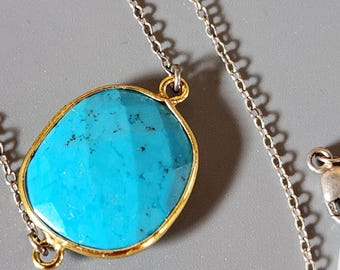 Remarkable Turquoise Necklace Sterling