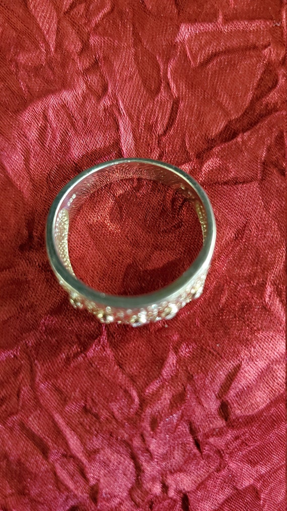 Stunning Vintage Ring/Band Multi Gem Stones, 925,… - image 5