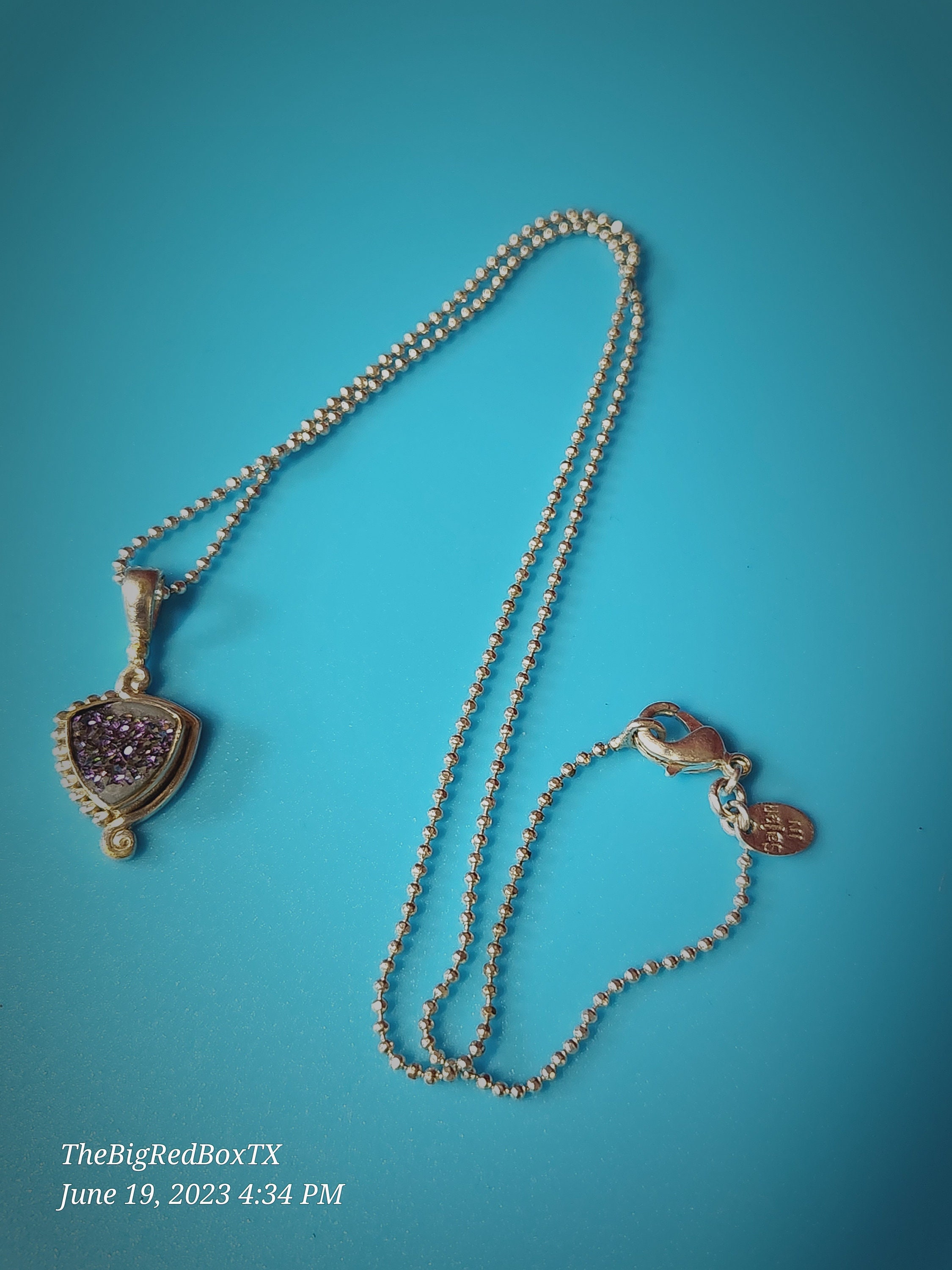 アクセサリー vintage spring charm necklace Vintage Lucy Isaacs Charm Necklace - Sterling Silver Wizard