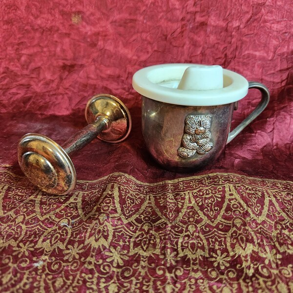 Silver Baby Rattle - Etsy