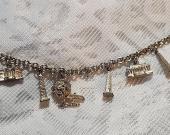 Vintage Coro DC Charm Bracelet