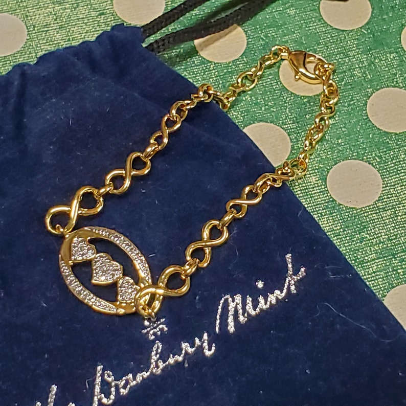 Vintage I Love You Bracelet 18K Gold Over Sterling Silver Etsy