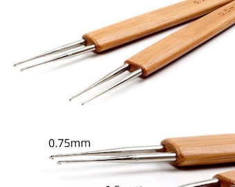 Dreadlock Crochet Needle - Single, Double and Triple (0.5” or 0.75”) Ended