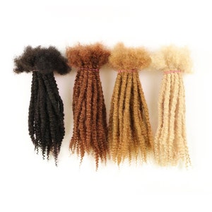 100% Human Hair Dreadlocks Extensions, Handmade, Texture locs, 10 Locs per Bundle