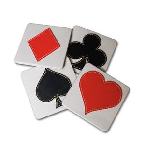 Posavasos de cartas, despedida de soltero, cuero genuino, decoración del hogar, accesorio para el hogar, artículos de decoración de mesa, regalos para él, regalos para novio